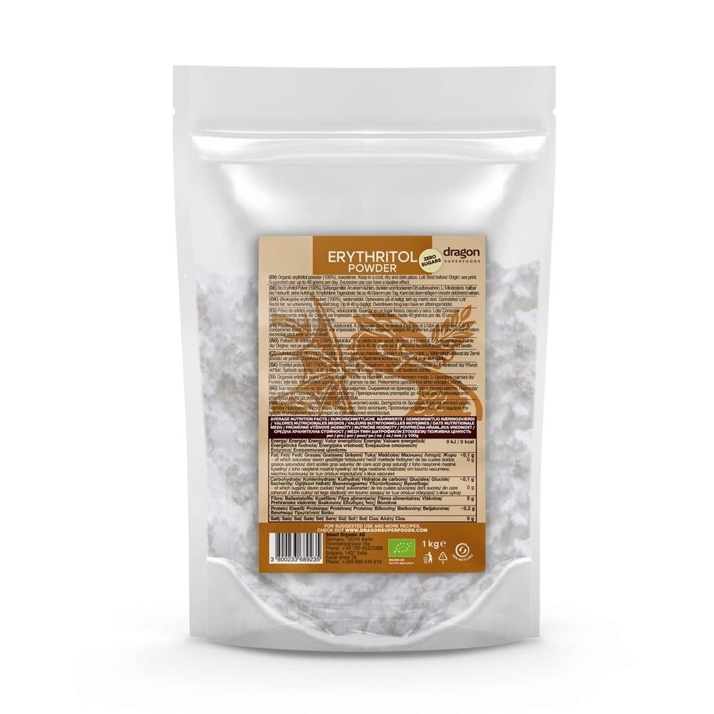 Bio Erythrit - Polvo, 100% Bio, Vegano, Null Kalorien-1Kg Edulcorantes Naty Shop Título predeterminado
