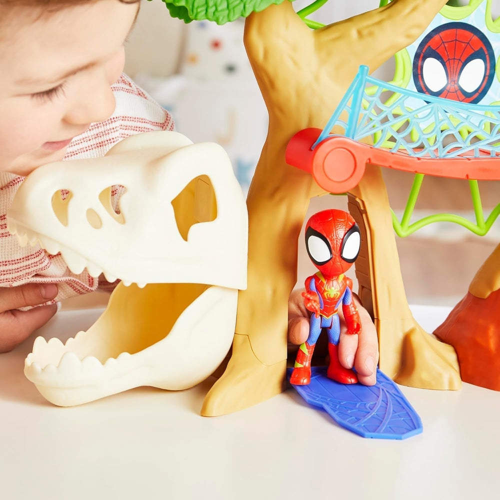 Marvel Spidey y sus súper amigos Dino Treehouse Superhero Playset Figuras de acción Naty Shop
