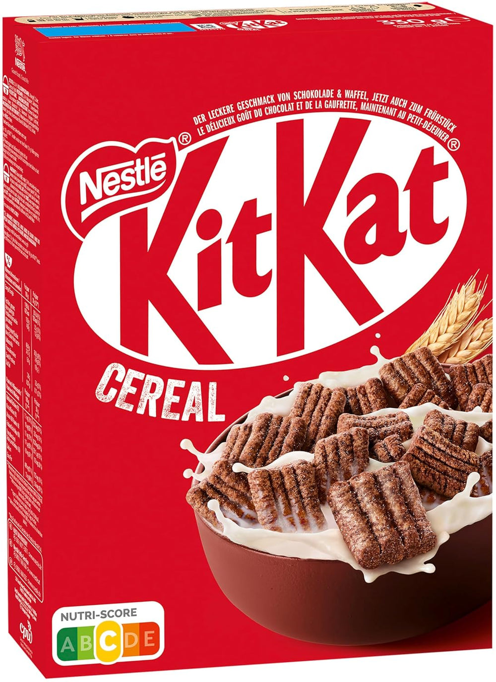 Cereal Nestlé, Cereal de Desayuno Crujiente con Oblea Típica y Delicioso Chocolate, 1 Paquete (1 x 330g)