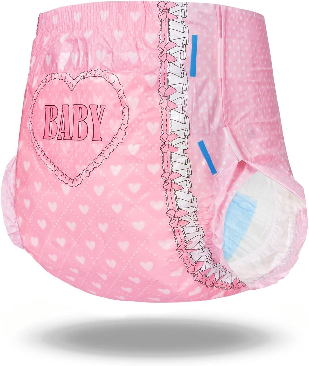 Pañales estampados para adultos, 5500-5800 ml, paquete de 2 - Blushing Baby (M)