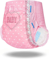 Pañales estampados para adultos, 5500-5800 ml, paquete de 2 - Blushing Baby (M)