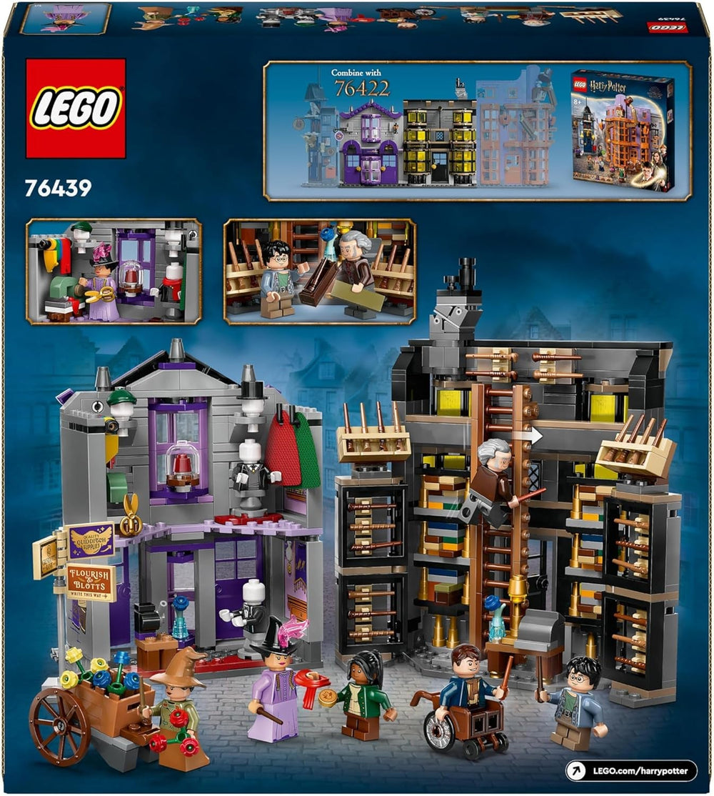 LEGO Harry Potter Trajes de Ollivanders y Madam Malkin, Tierras del Callejón Diagon, Juego para niños, Juguetes mágicos, Regalos de fantasía para niñas, niños y fanáticos a partir de 8 años 76439 Juegos de construcción Besuche den LEGO-Store