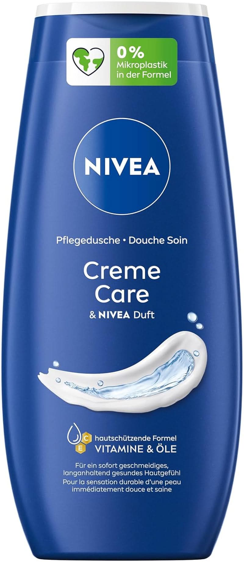 NIVEA Creme Care, gel de ducha con vitaminas y aceites esenciales, 250 ml Ducha y baño Naty Shop