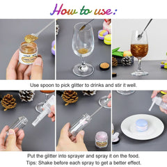 Purpurina comestible para bebidas, 4 gramos Glitter Naty Shop