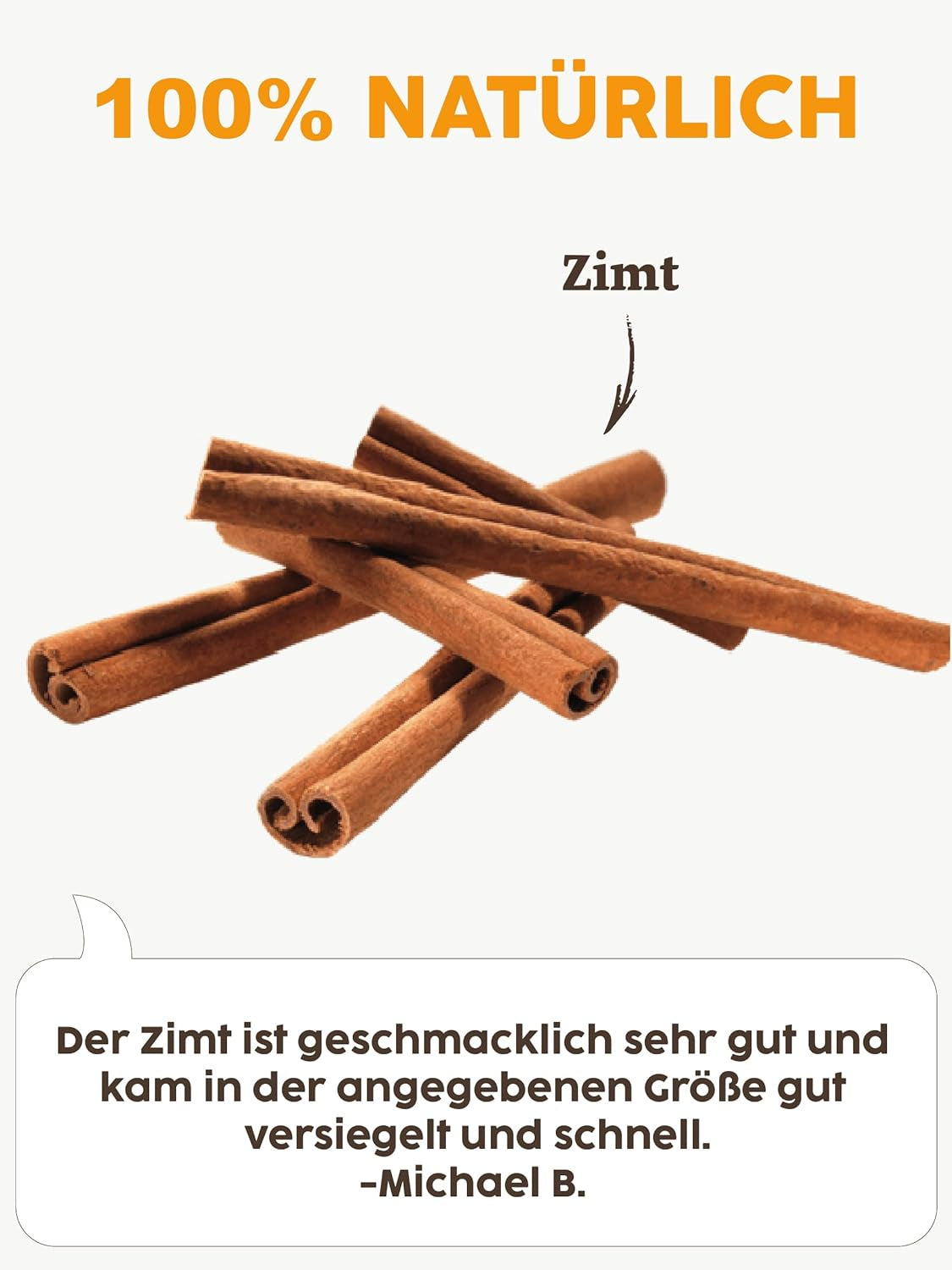 Kotányi Zimt gemahlen, würzig-süßer Geschmack, veredelt Milchreis, Gebäck, Postres, Vaso 80 ml