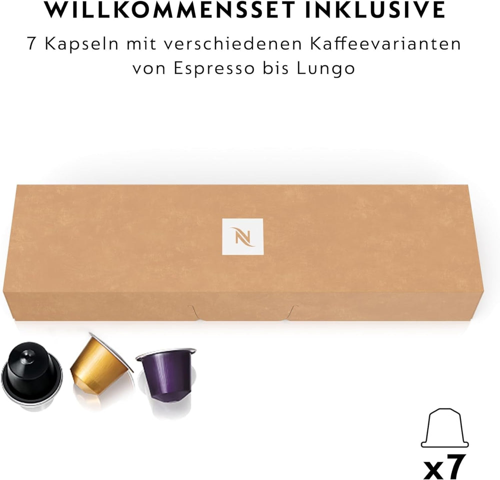 Espressor cu capsule Nespresso De'Longhi Essenza Mini, negru | Presiune pompă 19 bar | Rezervor de apă 0,6 l | Pentru espresso și lungo | Espressor mic – Momente mari de cafea | EN85.B