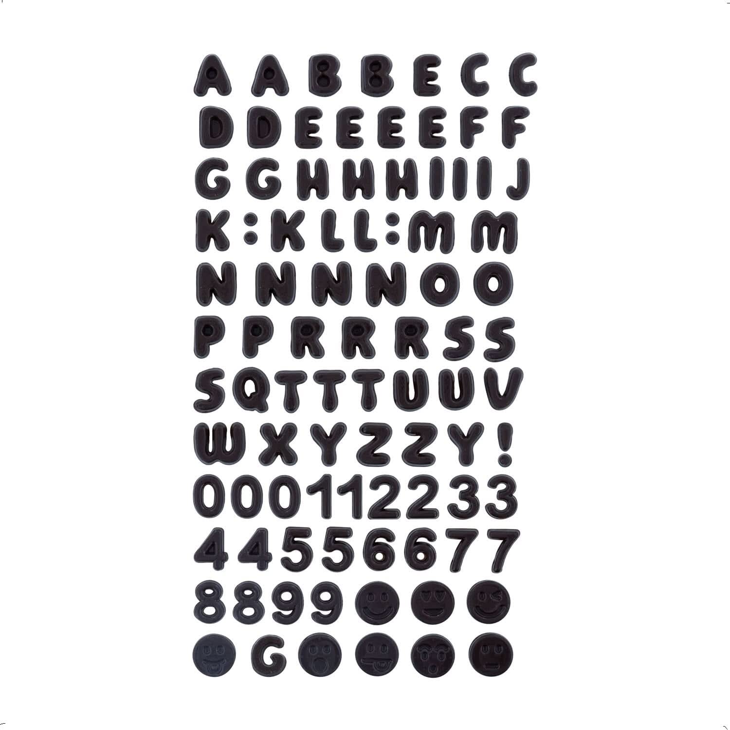 Günthart Backdecor, 90 piezas de letras, alfabeto y números de chocolate en fino chocolate negro, 47 gramos Naty Shop