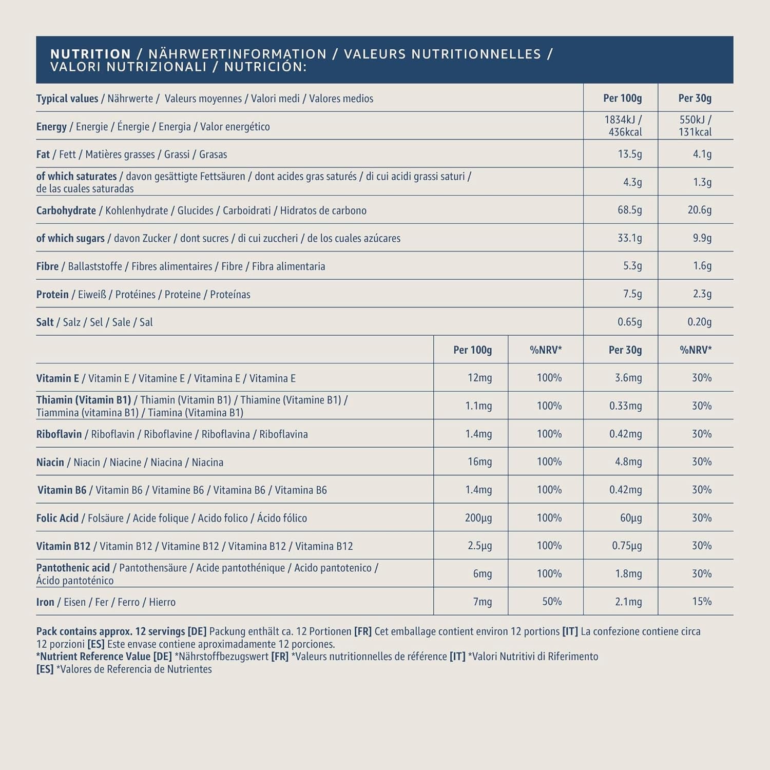 Almohada de chocolate y nueces de Amazon, 375g