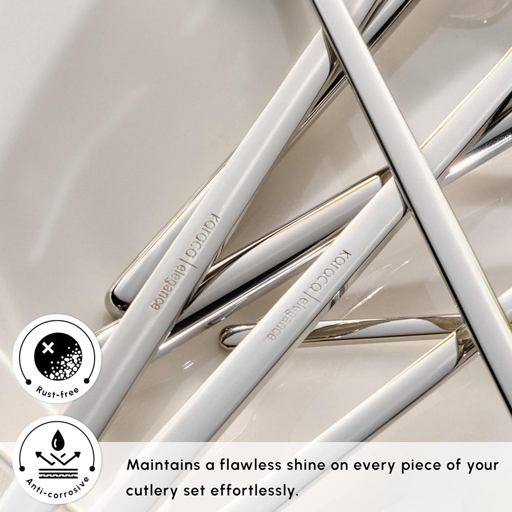 Karaca Focus Elegance, cubertería 84 piezas, 12 personas Cocina Naty Tienda