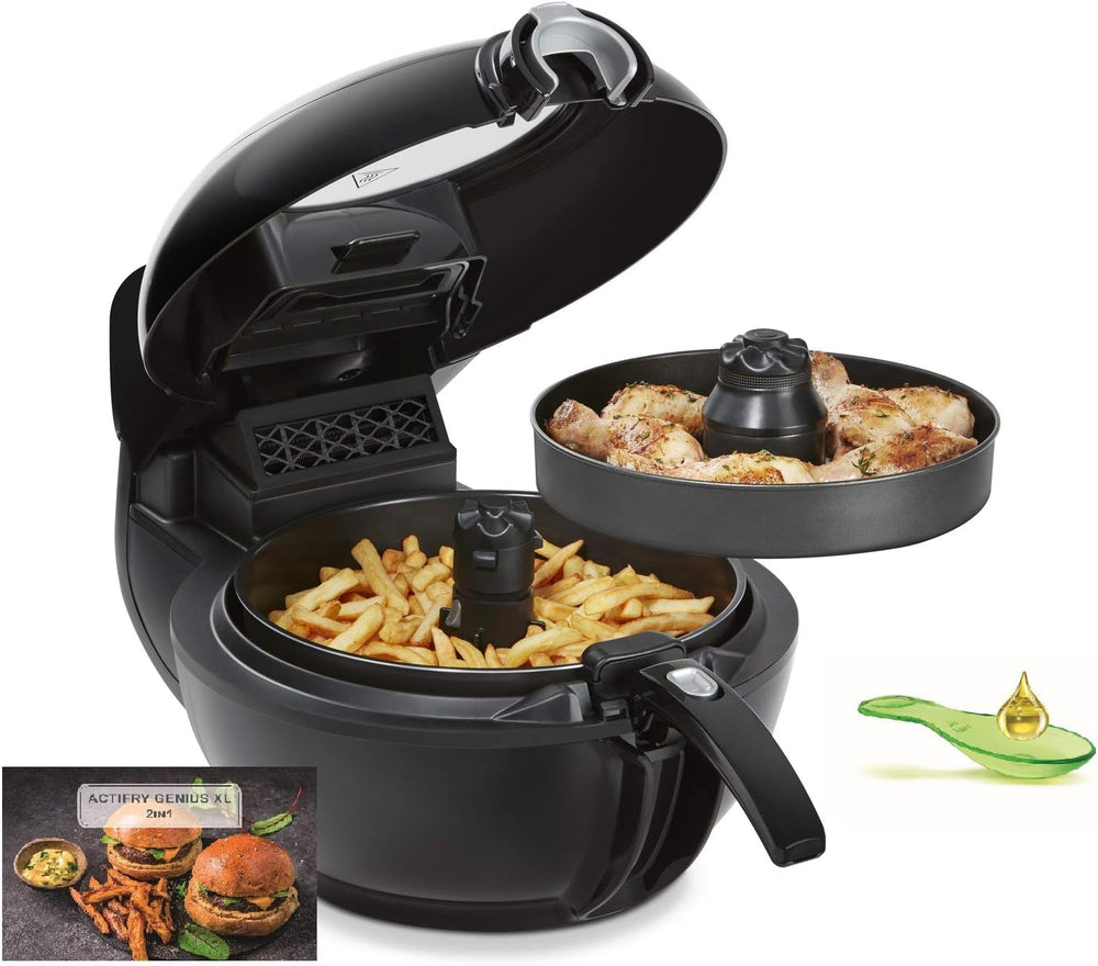 Tefal FZ7738 Actifry Genius+ Freidora de Aire Caliente, 1500 W, 1,2 Kg, 9 menús de cocción automáticos Electrodomésticos Naty Tienda Actifry Genius Xl | 2 en 1