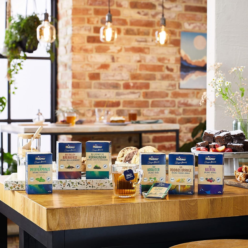 Meßmer Classic Moments Bio Earl Grey | 100 % organic | Ceai negru | 18 pliculețe de ceai