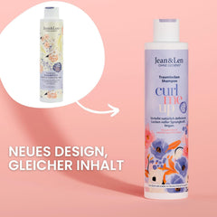 Jean & Len Dream Curls Shampoo Rice Water & Açai Berry, pentru păr creț și ondulat, 300 ml Jean & Len
