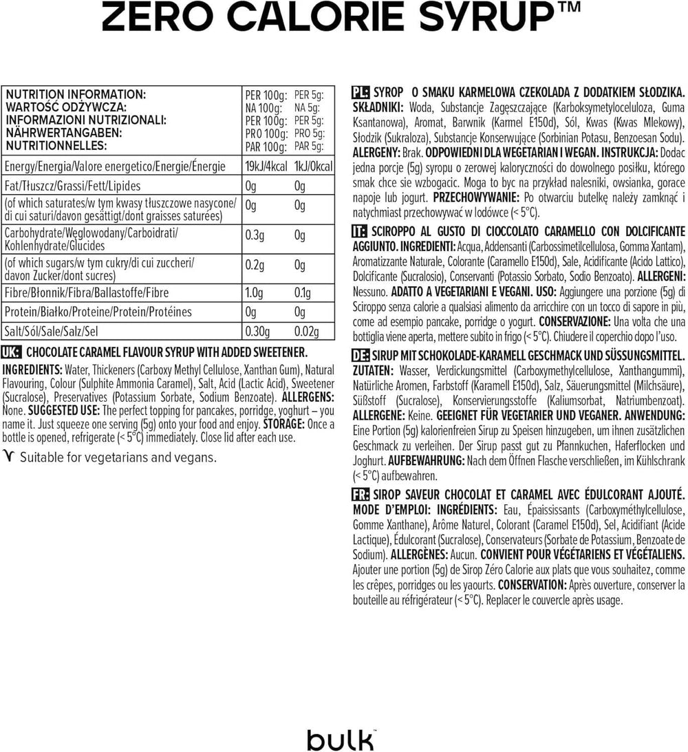 Almíbar a granel sin azúcar, caramelo de chocolate, 400 ml Edulcorantes Naty Shop