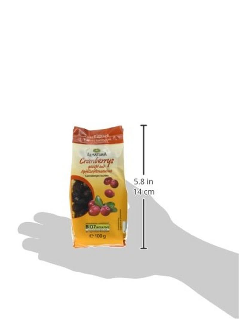 Merișoare organice, 100 grame Produse deshidratate Naty Shop