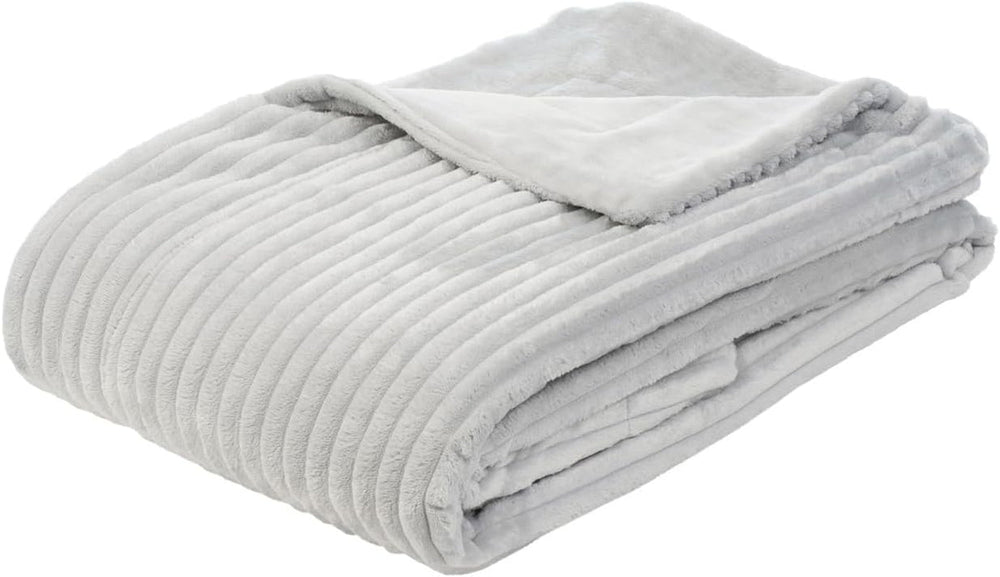 Gözze - Manta cómoda y suave con aspecto de pana, 1620 g/unid, 150 x 200 cm - canela Camas y mantas Besuche den Gözze-Store plata