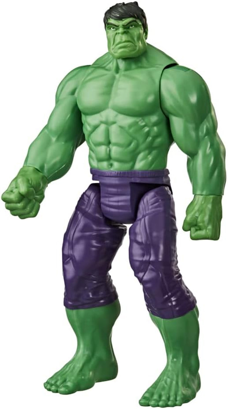 Hasbro E74755L2 Marvel Avengers Titan Hero Series Blast Gear Deluxe Hulk Figura de acción 30 cm Grande Juguete inspirado en Marvel Comics para niños 4+ figuras de acción Naty Shop Título predeterminado