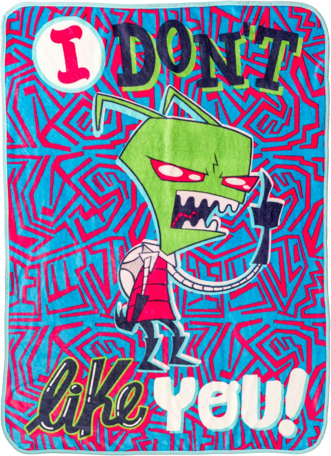 Manta colgante Silver Buffalo Garfield, forro polar, 114,3 X 152,4 cm Camas y mantas Silver Buffalo Invader Zim