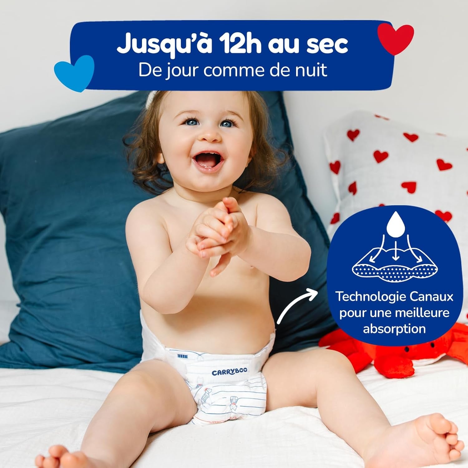 - Pañales talla 3 (4-9 kg) - saludables y muy absorbentes - 12 horas a prueba de fugas - sin sustancias no deseadas - fabricado en Francia - precio asequible - 150 pañales desechables