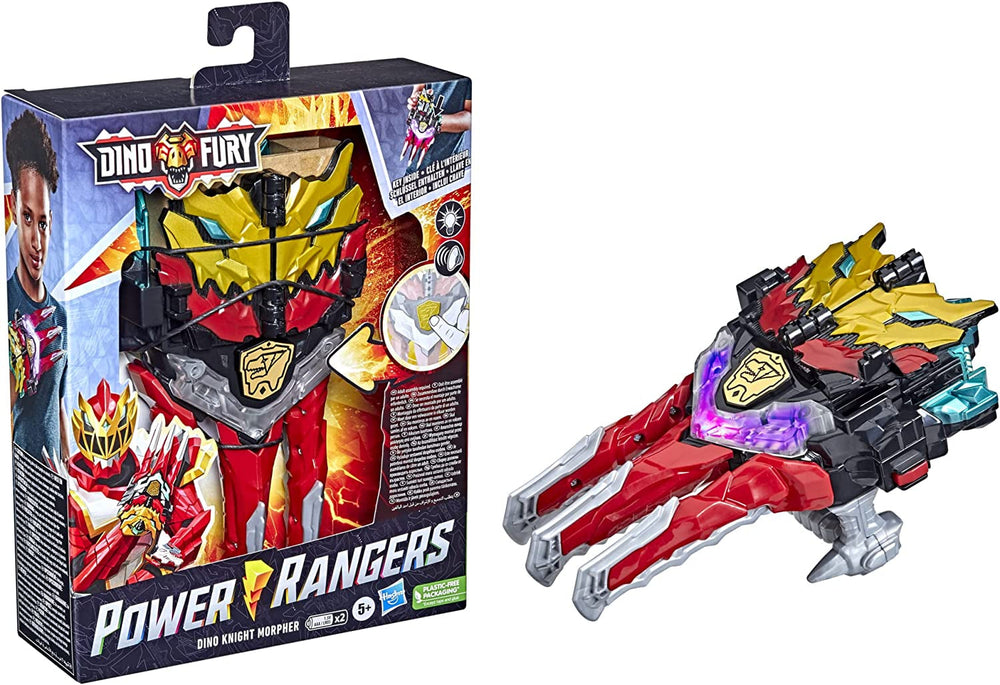 Power Rangers Dino Knight Morpher Series Luces inspiradas Teclas de sonido Juguete 15 cm Figuras de acción Naty Shop