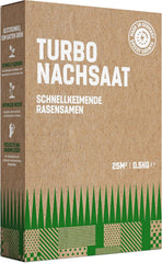 Gardengloss Rasensamen Schnellkeimend Herbst 0,5Kg - Made in Germany - 25M2 Fläche Rasen - Grassamen Turbo Nachsaat Und Neuanlage - Rasennachsaat