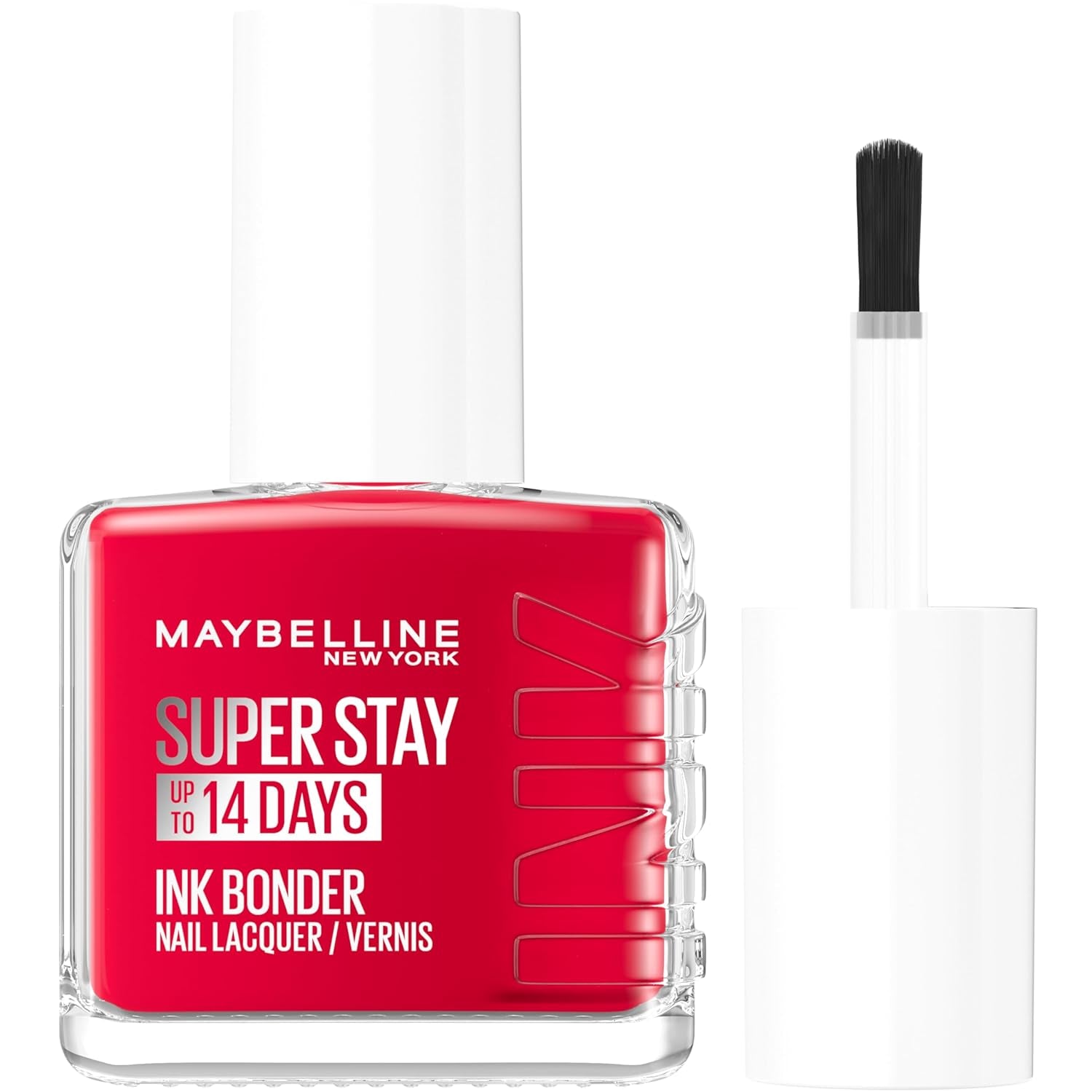 Maybelline New York Super Stay Ink Bonder 008 Passionate Red - esmalte de uñas de larga duración para uñas fuertes y color intenso, 12,3 ml