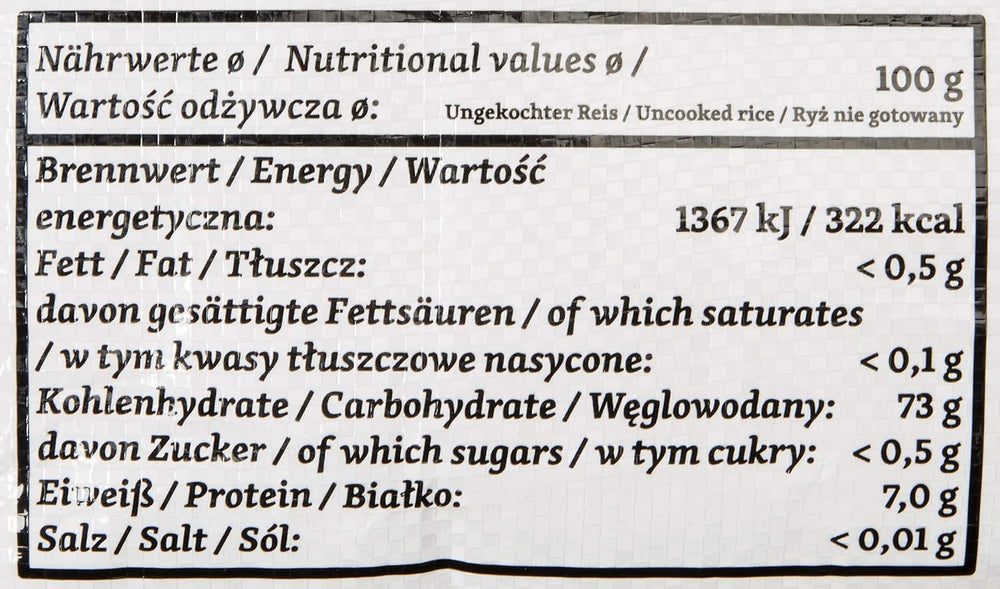 Arroz aromático RICEFIELD, grano largo, 1 paquete (1 x 18 kg)