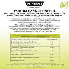 Frijoles Cannellini Orgánicos, 5kg, Legumbres Secas Orgánicas de Cultivos Controlados, Ricas en Fibra, Vitaminas y Minerales, Ideales para Sopas y Ensaladas, Paquete Económico