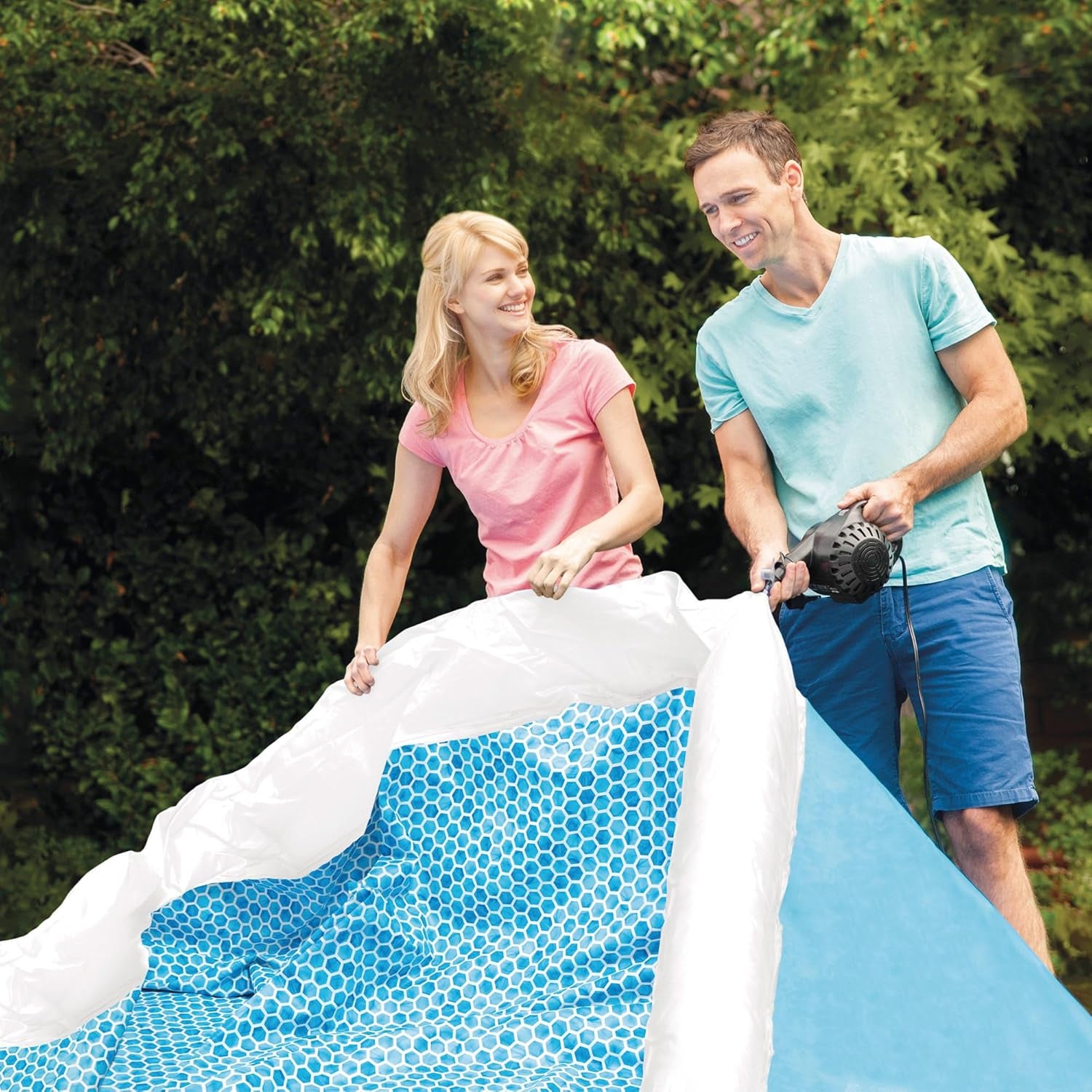 Piscina elevada Intex Easy Set - Para niños, 183 cm x 183 cm x 51 cm, 28101NP, azul