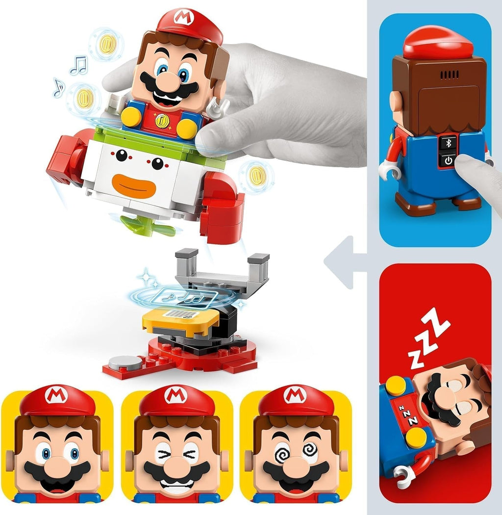 LEGO Super Mario Adventure cu Mario interactiv, set cu cărucior de clovn junior, Yoshi de jucărie, cadou Nintendo pentru băieți, fete și gameri de la 6 ani 71439 Seturi de constructie Besuche den LEGO-Store