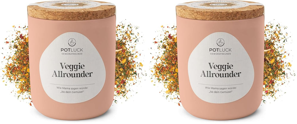 Comida compartida | Especia Stullen | Gewürzzubereitung im Keramiktopf | 60 gramos | Vegano, sin gluten y con ingredientes naturales