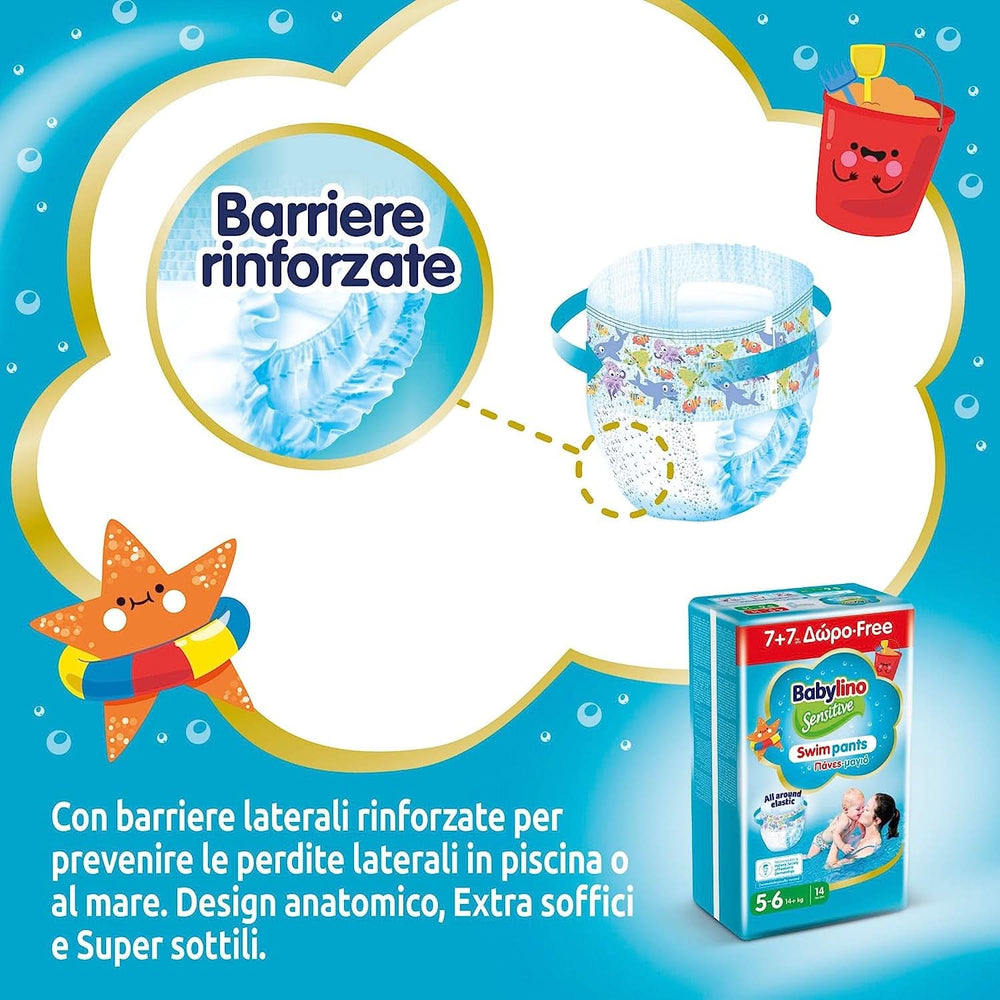 Bañadores Sensitive, pañales para el mar y la piscina Tienda Madre e Hijo Naty