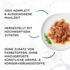 Hrană umedă pentru pisici Gourmet Perle Select Strips, mix variat, pachet de 12 (12 x 4 pliculețe a câte 85 g fiecare)