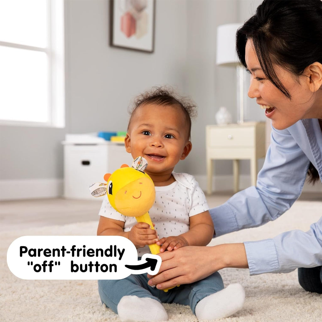 Lamaze L27471 Girafă nebună, jucărie pentru nou-născuți, jucărie senzorială pentru bebeluși cu culori, cadou pentru noii părinți, jucărie de dezvoltare pentru băieți și fete de la vârsta de 12 luni Jucarii Bebe Naty Shop