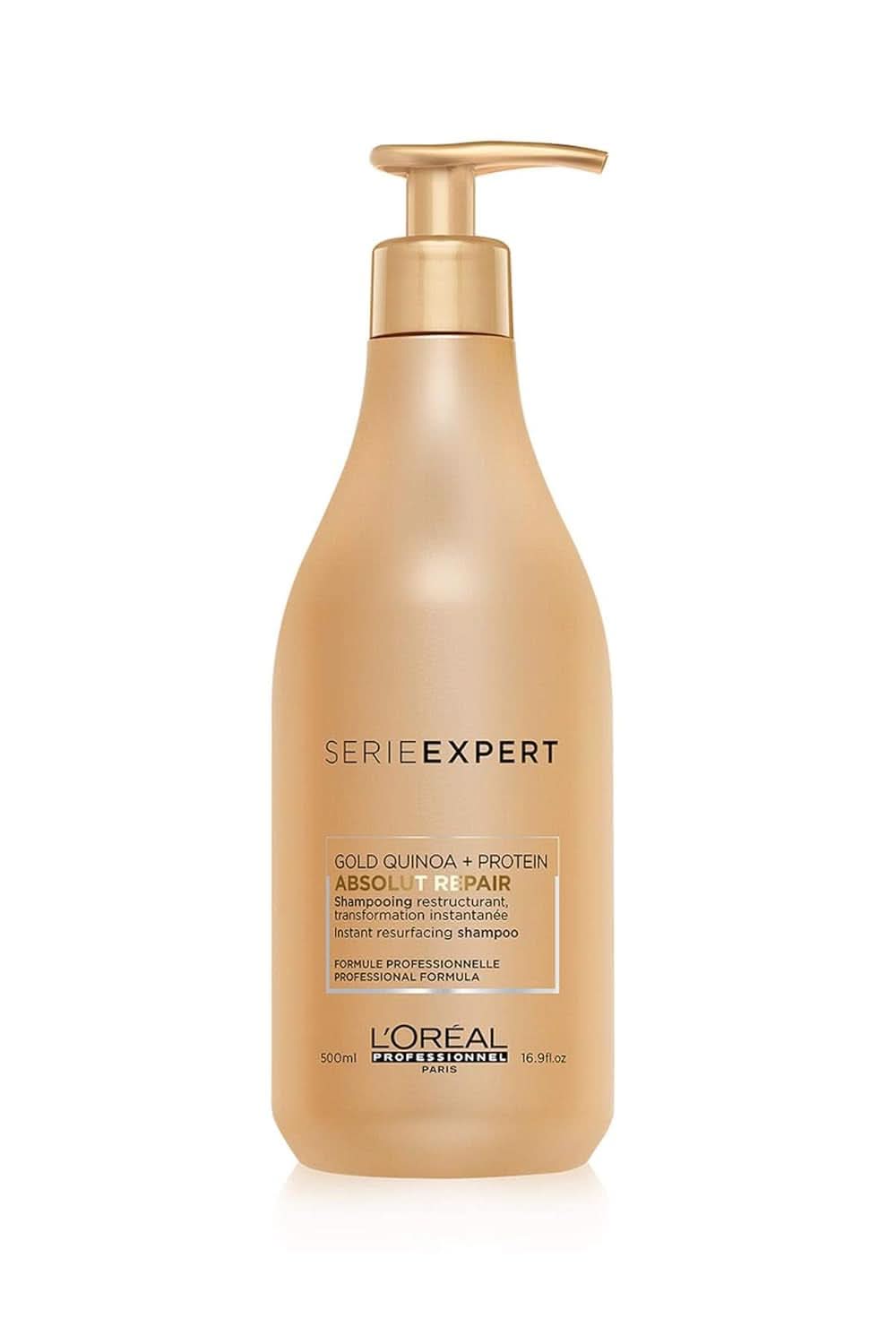 L'OréAl Professionnel Serie Expert Absolut Repair Gold, Champú Quinoa + Ducha y baño proteico Naty Shop