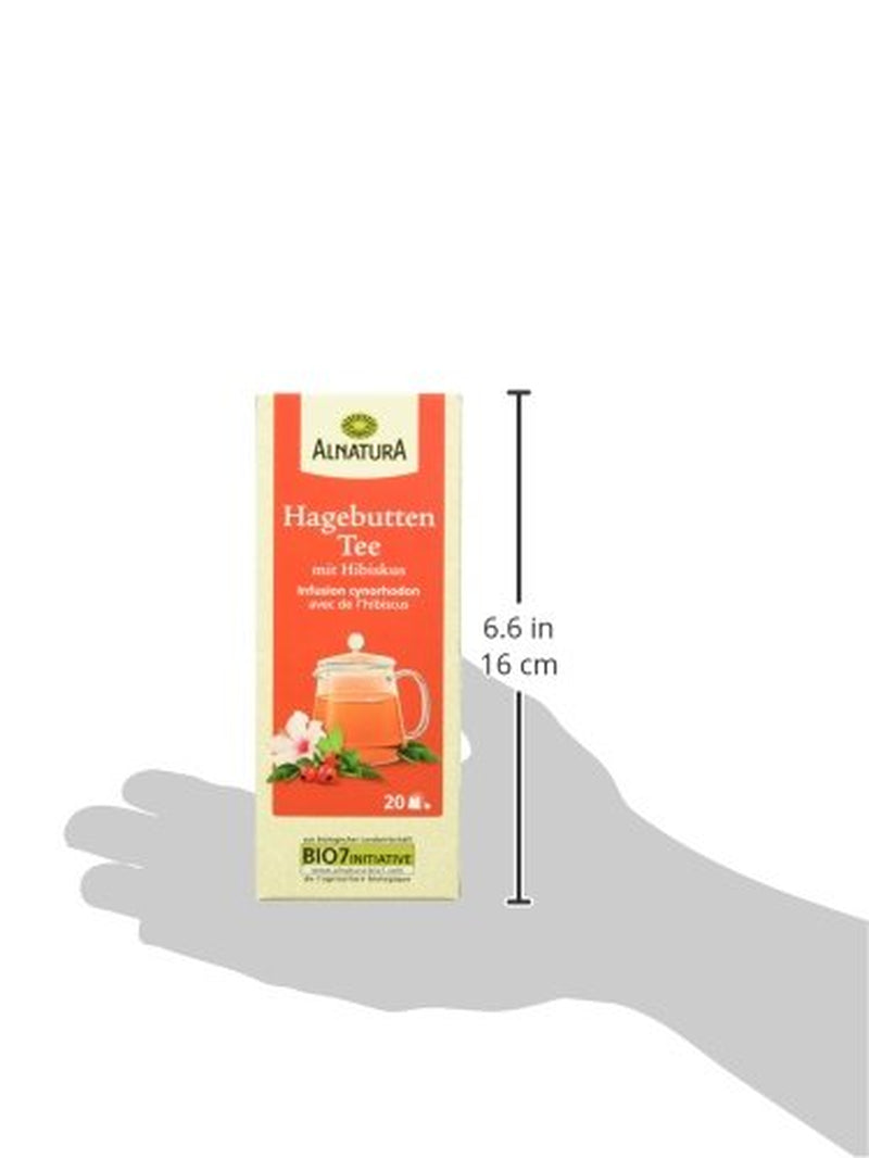 Ceai organic de măceșe cu hibiscus, 20 pliculețe, 50 g