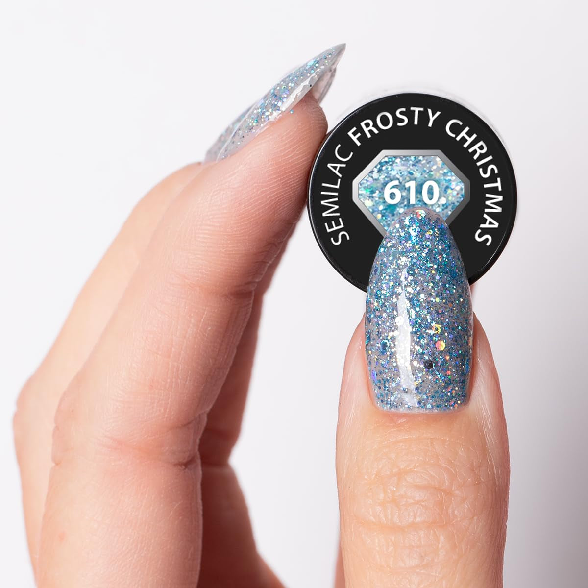 Semilac Esmalte de uñas UV 610 Frosty Christmas 7 ml