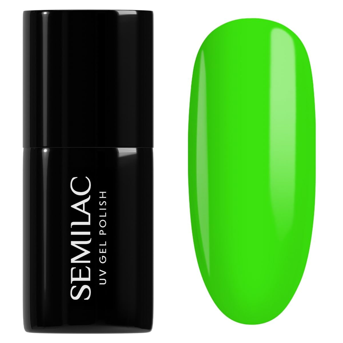 Esmalte de uñas UV Semilac Hybrid 447 Loco Lime 7ml Colección Neonz
