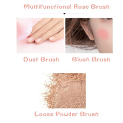 Nail Art Staubpinsel Für Maniküre Rose Kopfbürste,Nagel Kunst Staub Entferner Pinsel,Make-Up-Pinsel Weich,Zubehör Nagel Werkzeuge