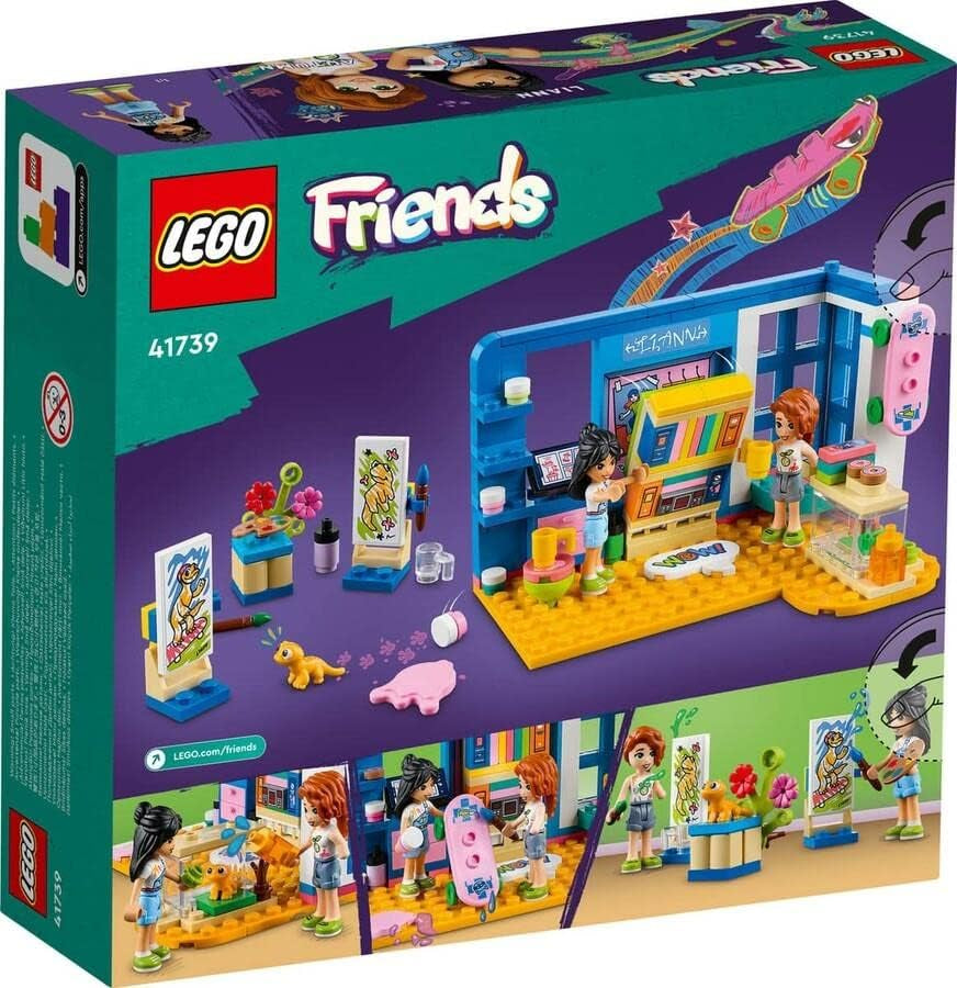 LEGO 41739 Friends Habitación de Liann, Mini juguete con temática artística, pequeño regalo de colección con minimuñecas de Liann, Otoño y Mascotas, serie 2023 Besuche den LEGO-Store