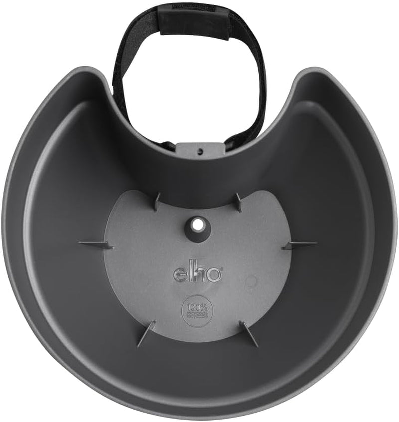 Ghiveci elho Vibia Campana pentru țevi de scurgere, 40 cm, pentru grădină verticală, 100% plastic reciclat, Ø 21,6 x H 16,3 cm, negru/antracit