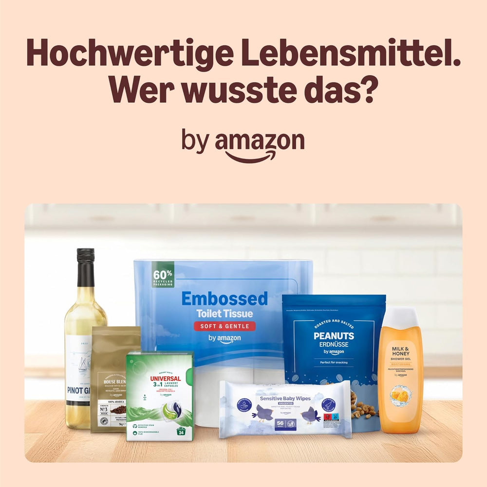 By Amazon Hauskompostierbare Kaffeekapseln, kompatibel mit Nespresso, 100 % kolumbianischer Arabica, 20 Stück – Rainforest Alliance-zertifiziert