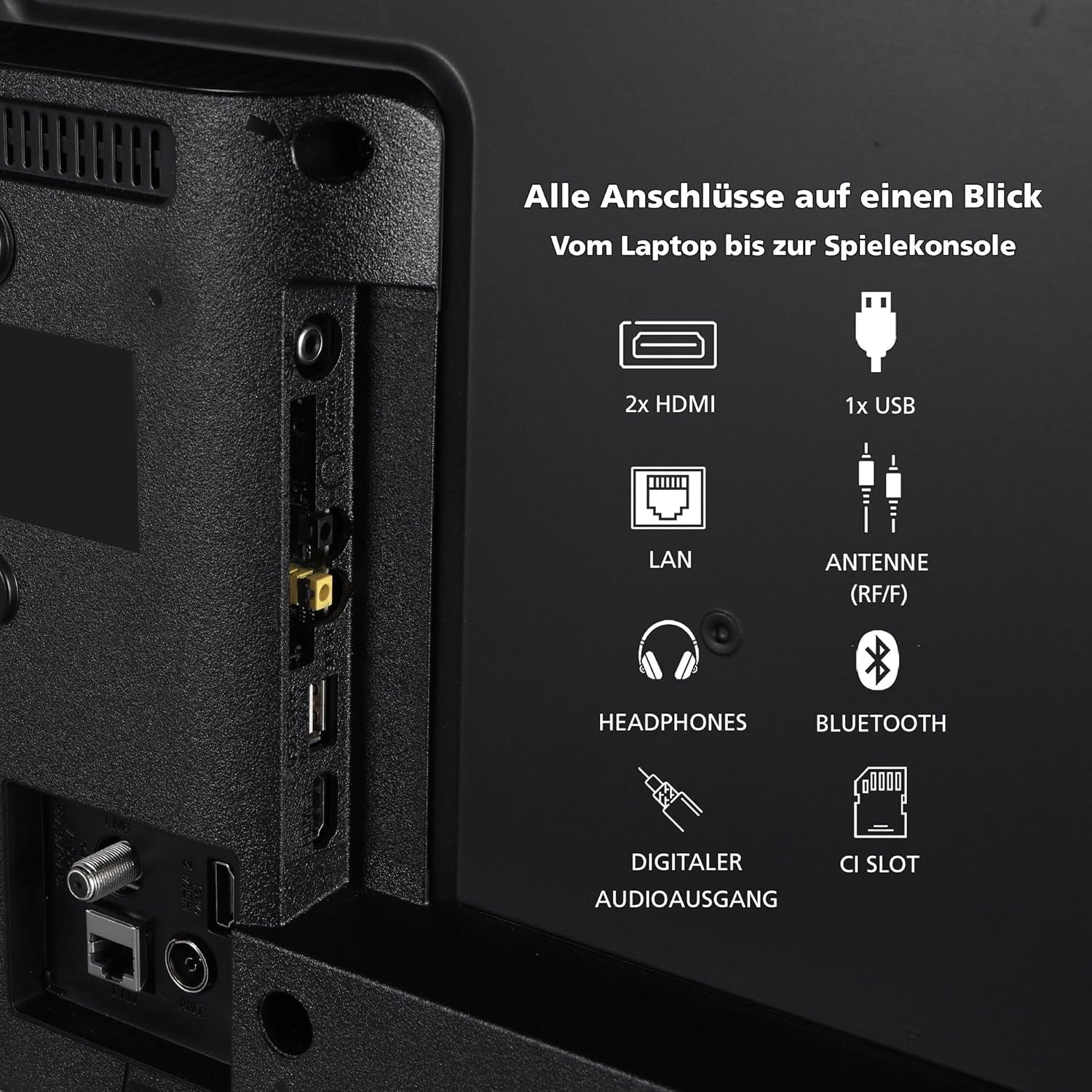 Televizor Toshiba 40LV2E63DAZ de 40 de inci/TV inteligent VIDAA (Full HD, HDR, tuner triplu, Bluetooth, Dolby Audio) [2024]