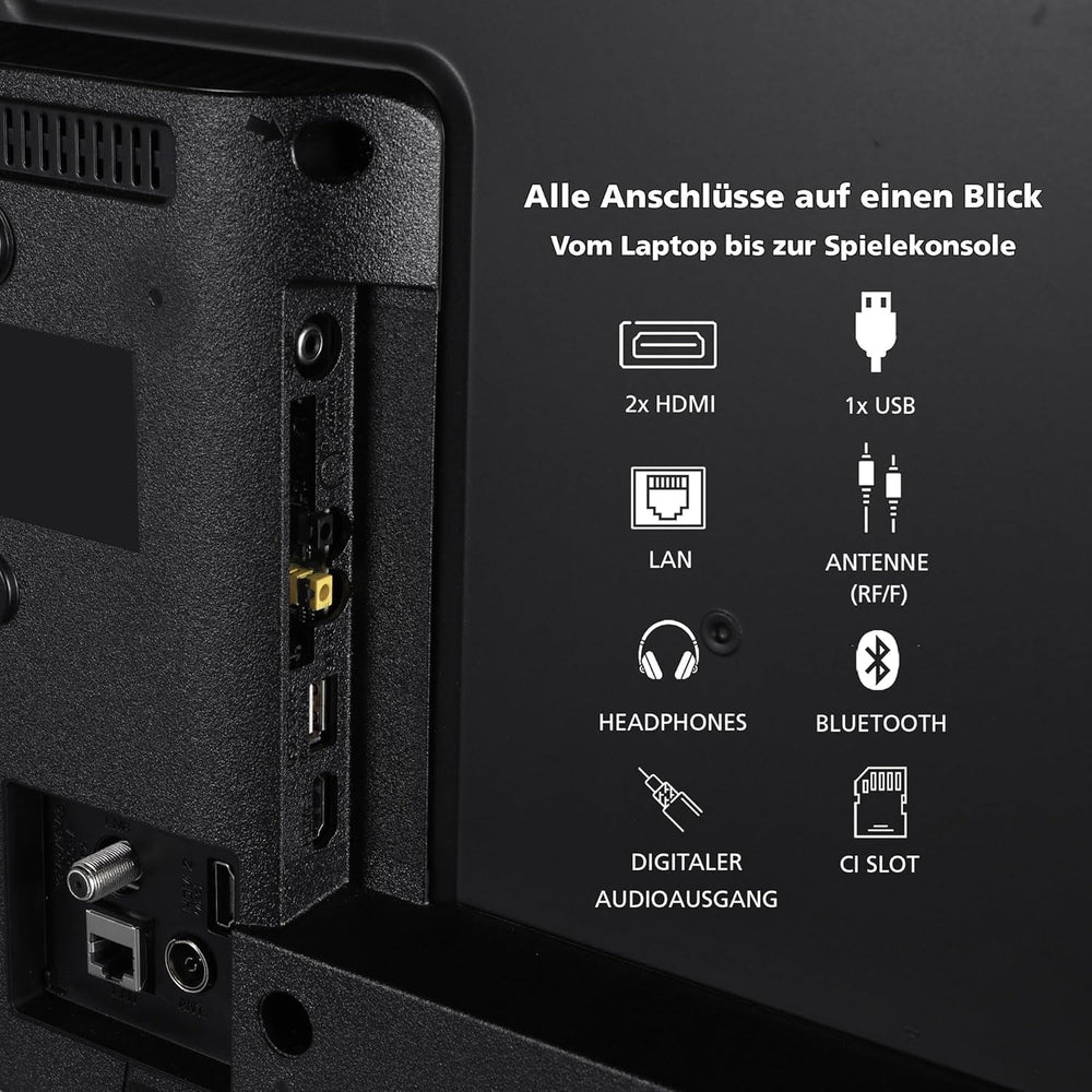 Televizor Toshiba 40LV2E63DAZ de 40 de inci/TV inteligent VIDAA (Full HD, HDR, tuner triplu, Bluetooth, Dolby Audio) [2024]