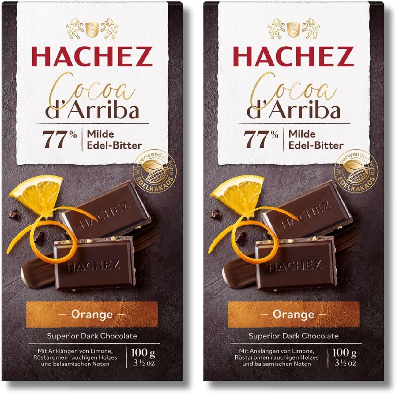 Barra de Cacao Hachez - Barra Cacao d'Arriba Mango (1x 100 g)