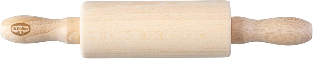 Dr. Oetker Mini-Holzteigrolle für Backbegeisterte – 23 cm, madera maciza, estable y duradera para todos los teigarten, fácil limpieza