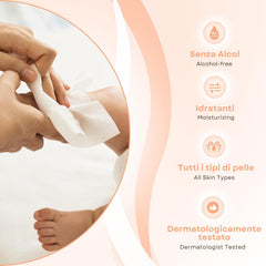 Toallitas húmedas Aloe Baby para pieles sensibles, sin alcohol, respetuosas con la piel, pH 5,5, ligeramente perfumadas, 1728 unidades (24 paquetes)