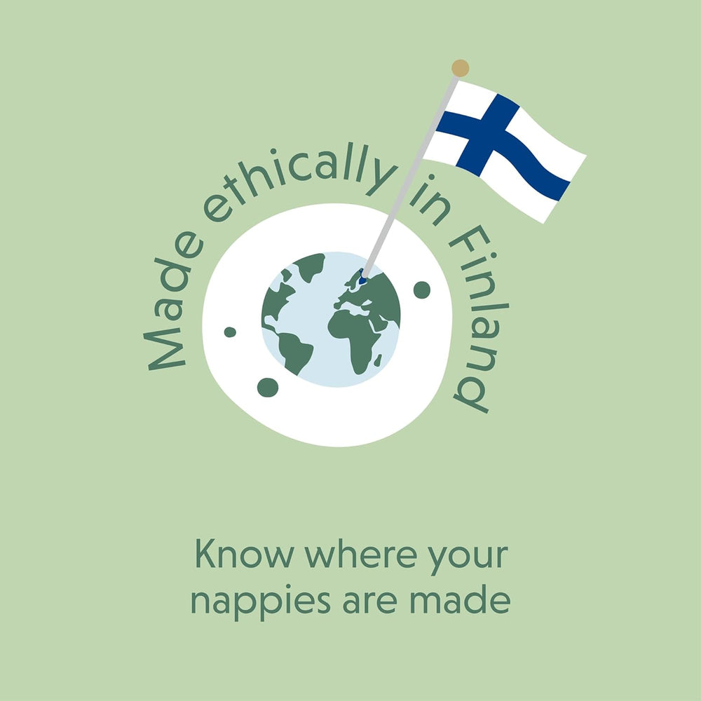 Pañales Moomin Baby Eco, talla 3, 5-8 kg, 48 piezas, pañales suaves premium | Suave y agradable para la piel, transpirable, absorbente, sin productos químicos innecesarios |