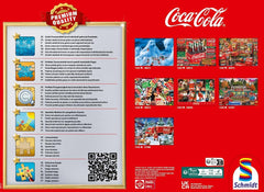Schmidt Spiele 57598 Coca Cola camion de Crăciun, puzzle jigsaw 1000 piese Puzzle Naty Shop