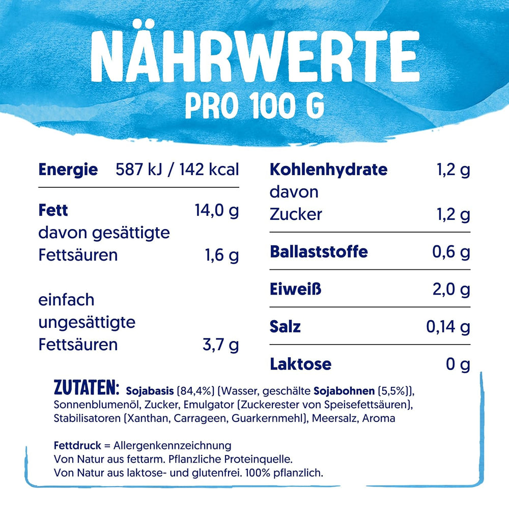 Alpro Cooking Soya – Kochcreme aus Soya vegana con sabor neutro para platos fríos y calientes – 15 x 250 ml