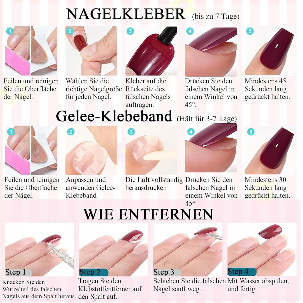 Unghii franceze roz deschis, autoadezive - 32 bucăți de unghii franceze pentru lipit - Unghii artificiale pătrate, scurte - Unghii artificiale respirabile pentru lipit - Unghii artificiale cu acoperire completă pentru femei (roz deschis)